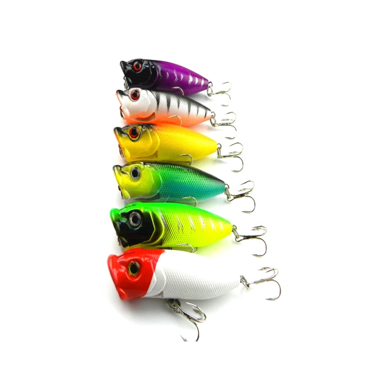 HENGJIA Plastic Artificial Fishing Lures Popper Bionic Fishing Bait with Hooks, Length: 6.5 cm, Random Color Delivery by HENGJIA