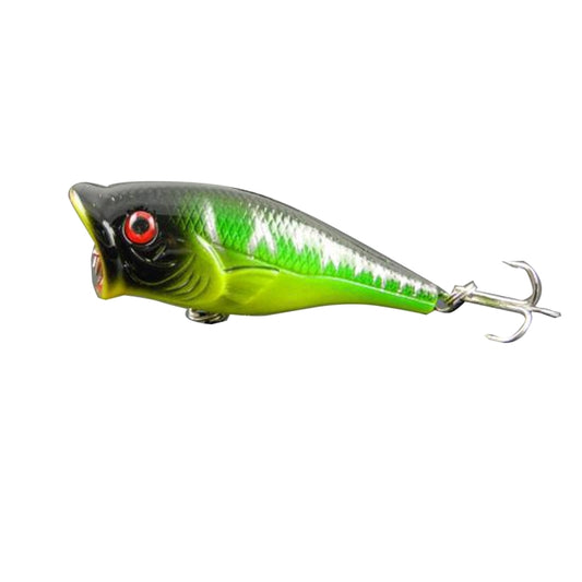 HENGJIA Plastic Artificial Fishing Lures Popper Bionic Fishing Bait with Hooks, Length: 6.5 cm, Random Color Delivery by HENGJIA