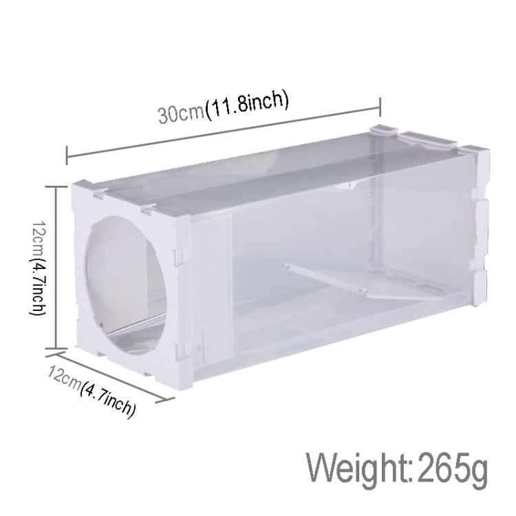 Door Humane Animal Live Cage, Rat, Mouse and More Small Rodents PP Material Transparent Cage Trap by bashfashion