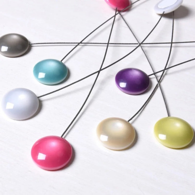 2 PCS Fashion Cat Eye Resin Steel Wire Magnet Curtain Buckle Tie Rope(Green) by bashfashion