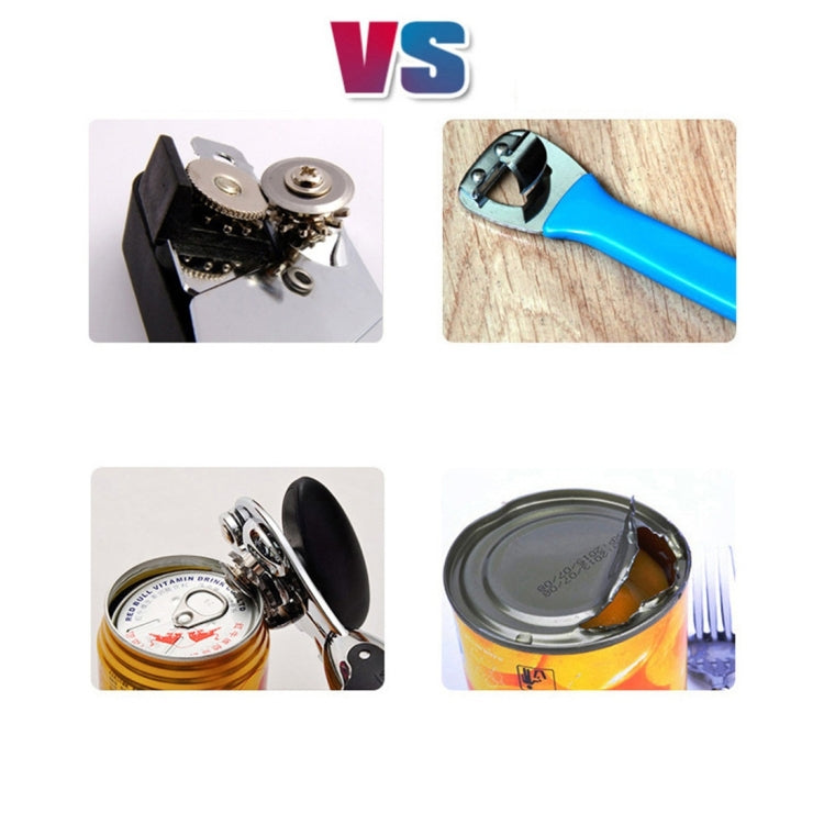 Single Handle Professional Ergonomic Manual Side Cut Can Opener Bottle Opener (Black) by bashfashion