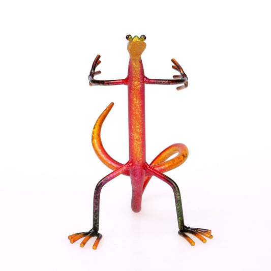 Gecko Wine Holder Wine Shelf Metal Sculpture Practical Home decoration Interior Crafts by bashfashion