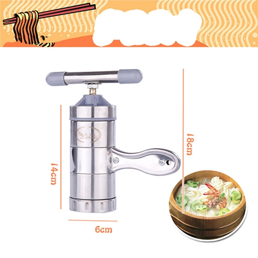 Household Stainless Steel Manual Pasta Machine Hand Pressure Noodle Machine Noodle Maker with 5 Models by bashfashion