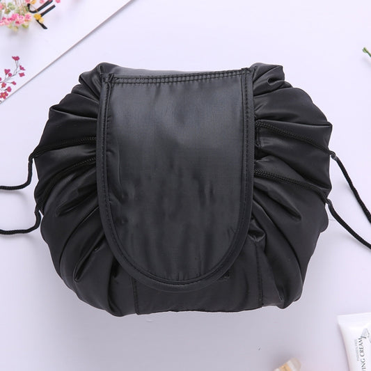 Travel Large Volume Drawstring Bag Cosmetic Sundries Storage Bag(Black) by bashfashion