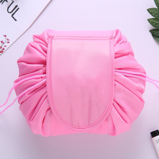 Travel Large Volume Drawstring Bag Cosmetic Sundries Storage Bag(Pink) by bashfashion