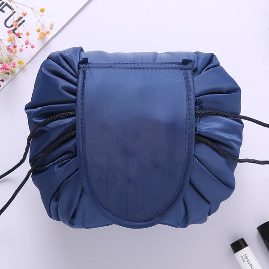 Travel Large Volume Drawstring Bag Cosmetic Sundries Storage Bag(Navy Blue) by bashfashion