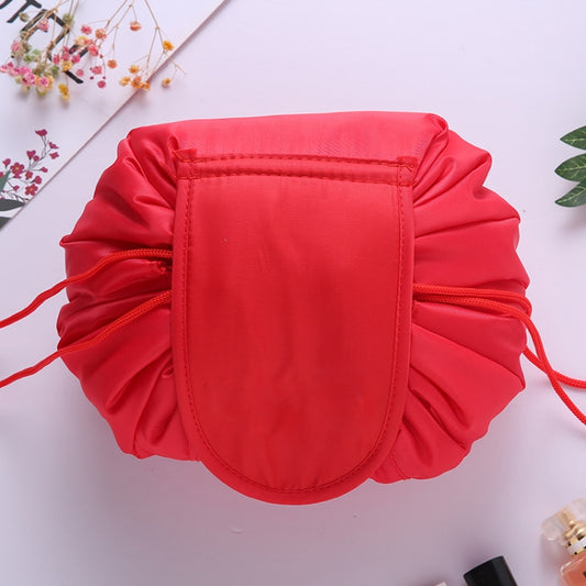 Travel Large Volume Drawstring Bag Cosmetic Sundries Storage Bag(Red) by bashfashion