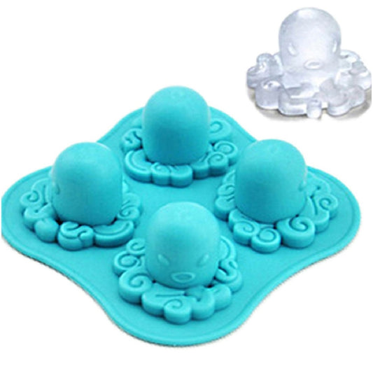 Adorable Octopus Mold Silicone Ice Cube Tools Ice Cream Cube Tray / Ice Mold by bashfashion