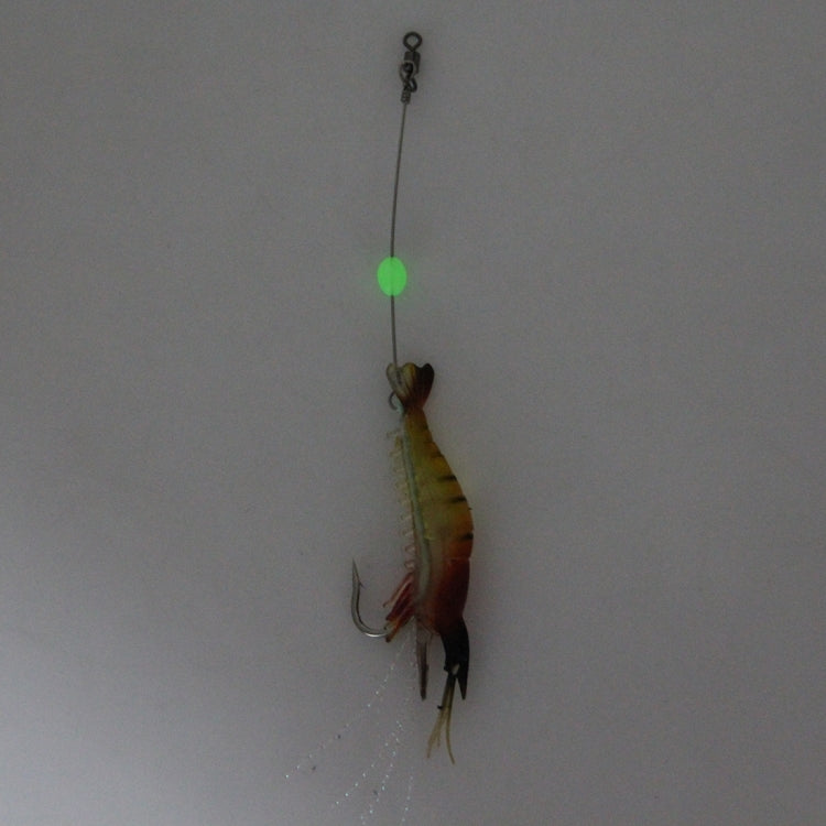 Luminous Shrimp Shape Fishing Lures Artificial Fishing Bait with Hook, Length: 7cm by bashfashion