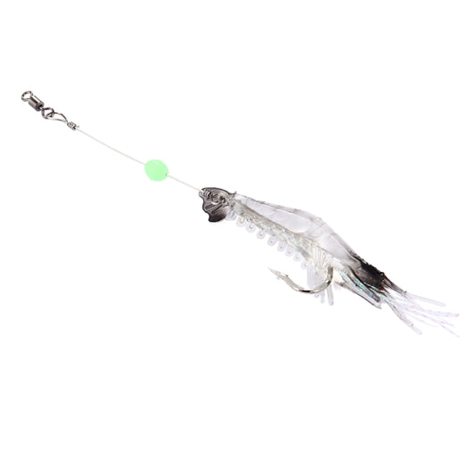 Luminous Shrimp Shape Fishing Lures Artificial Fishing Bait with Hook, Length: 7cm by bashfashion