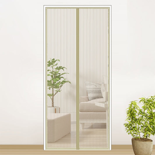 Magnetic Door Curtain Mosquito-proof Screen Door Curtain, Size:210x100cm(Beige) by bashfashion