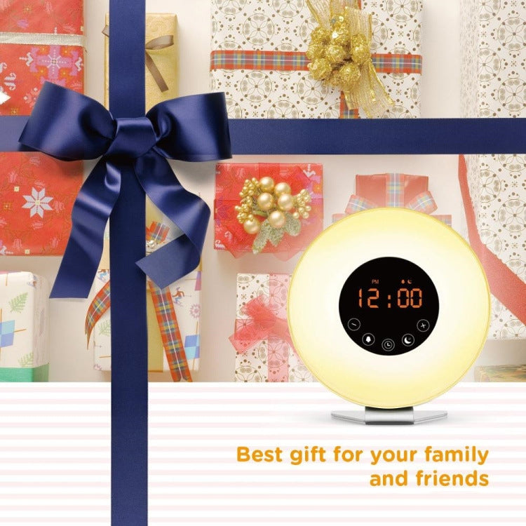 Multi-function Led Touch Intelligent Wake-up Light Alarm Clock with FM Radio by bashfashion