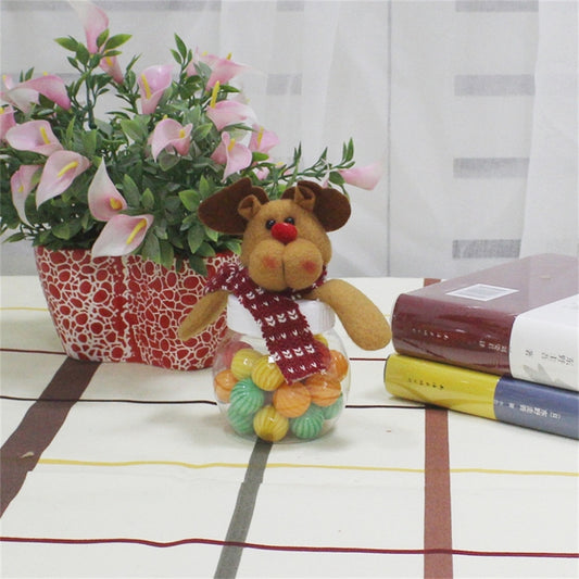 Circle Shape Elk Candy Jar Christmas Decoration by bashfashion