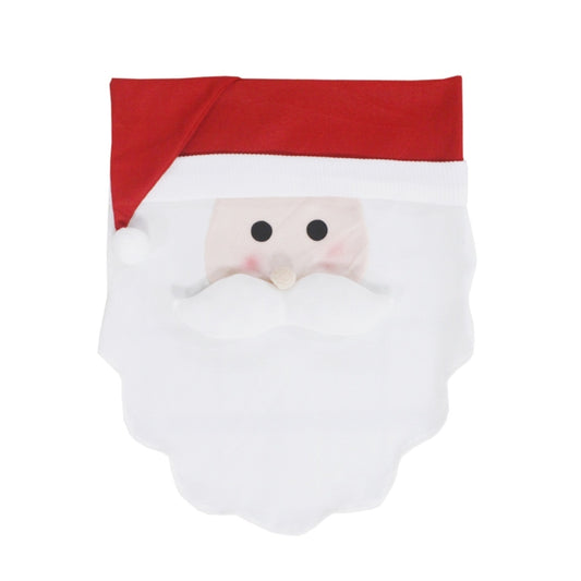 Santa Claus Pattern Dinner Table Chair Cover Christmas Decoration by bashfashion