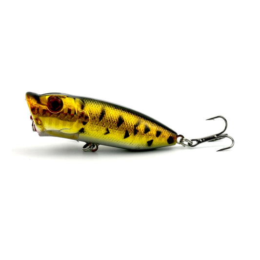 HENGJIA Artificial Popper Fishing Lures Environmentally Friendly Fishing Bait with Hooks, Length: 6.5 cm, Random Color Delivery by HENGJIA