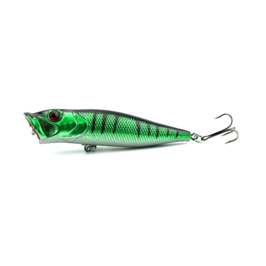 HENGJIA Plastic Artificial Fishing Popper Bionic Lures Environmentally Friendly Fishing Bait with Hooks, Length: 9 cm, Random Color Delivery by HENGJIA