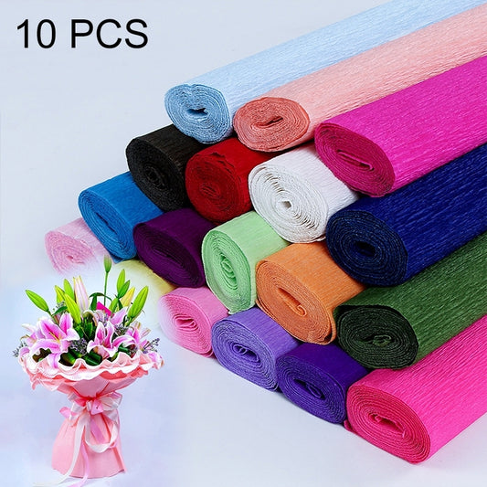 10 PCS Flowers Packaging Paper DIY Handmade Paper, Random Color Delivery by bashfashion