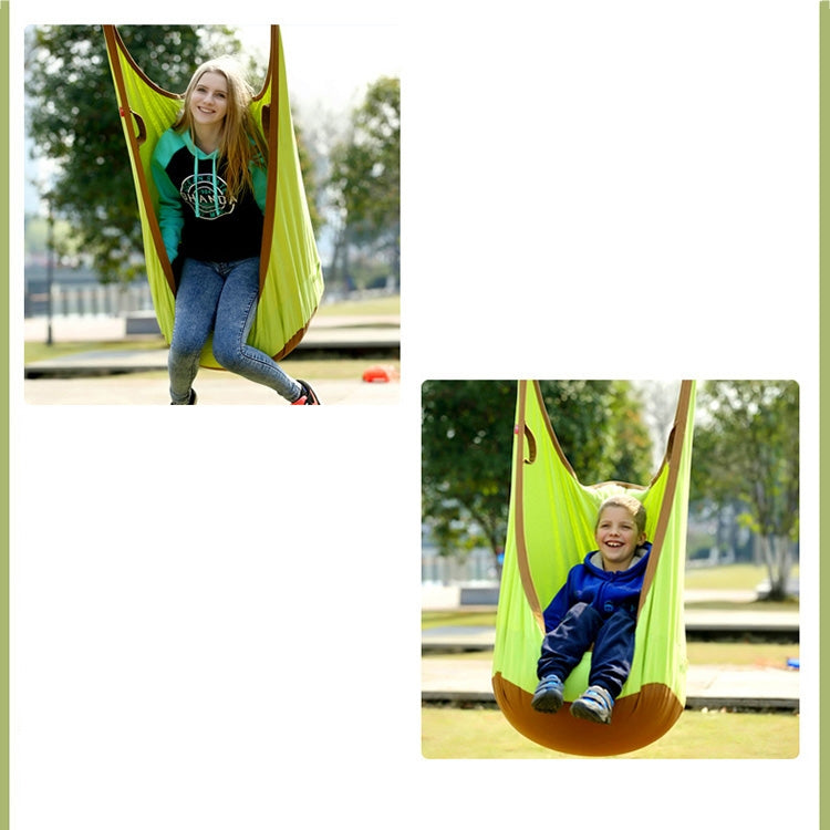 Adult and Children All-cotton Canvas Swing Outdoor Swing Frame Hanging Hammock, Size: 55*75*145cm, Random Color Delivery by bashfashion