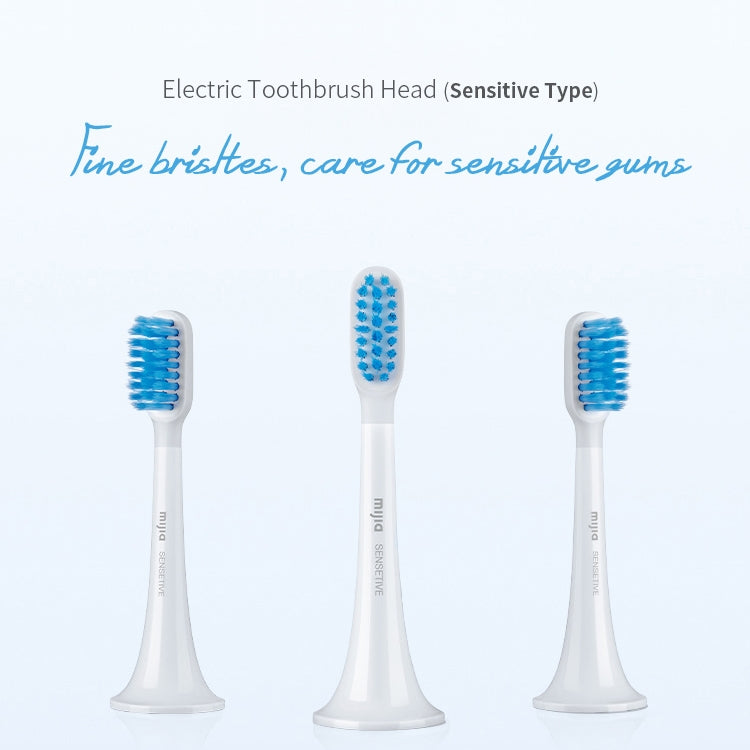 3 PCS Original Xiaomi Mijia Electric Toothbrush Heads Replacement Oral Health Care (Sensitive Type)(White) by Xiaomi