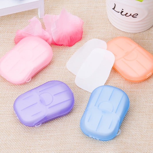 5 PCS Disposable Portable Travel Boxed Confetti Soap Mini Soap Paper, Random Color Delivery by bashfashion