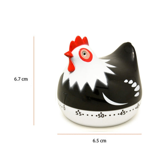 Chicken Shape 60 Minutes Mechanical Kitchen Cooking Count Down Alarm Timer Home Decorating Gadget, Random Color Delivery by bashfashion