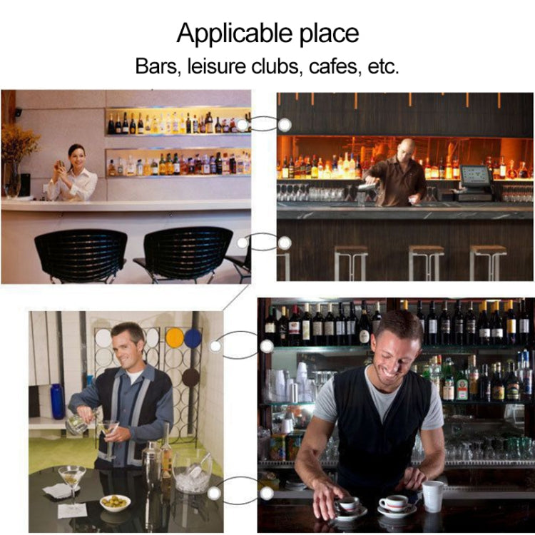 9 in 1 Stainless Steel Cocktail Shaker Tools Set with Wooden Mount, Capacity: 350ml by bashfashion