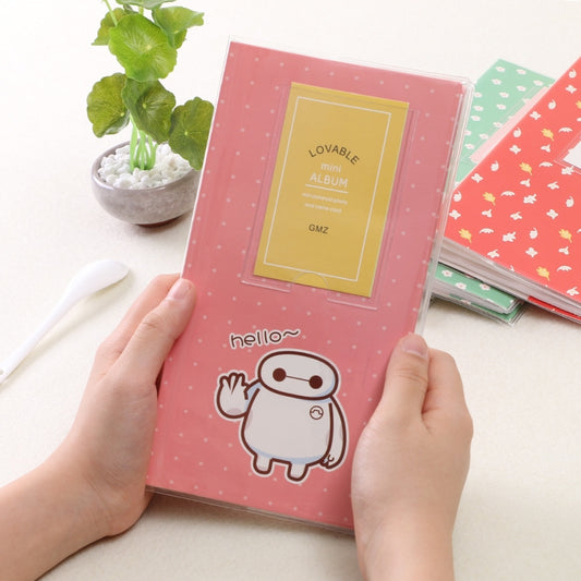 3 inch DIY Creativity Insert Type Baymax Pattern Mini Exquisite Photo Album by bashfashion