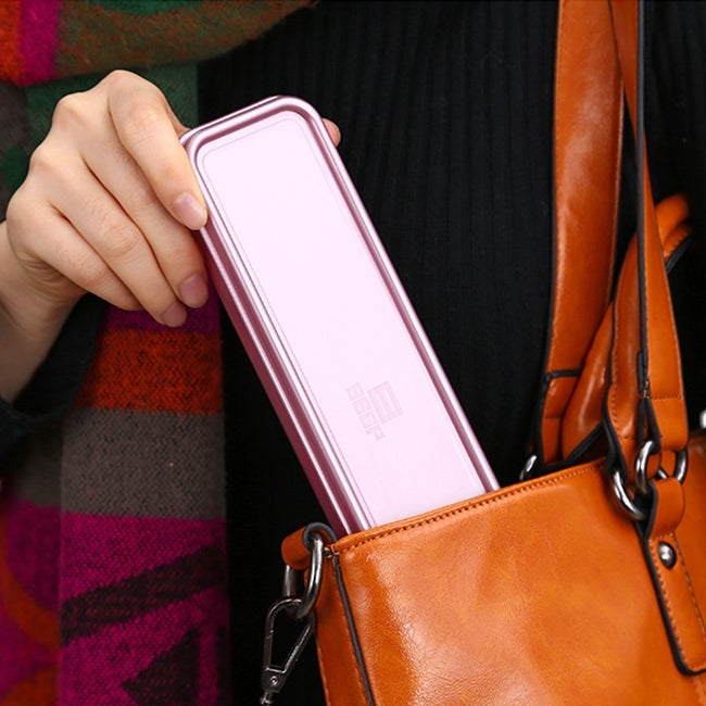 3 in 1 304 Stainless Steel Polished Portable Outdoor Tableware for Children(Rose Gold) by bashfashion