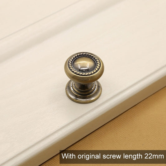 30mm 266 Green Bronze Cabinet Wardrobe Door Drawer Vintage Zinc Alloy Solid Single Hole Handle by bashfashion