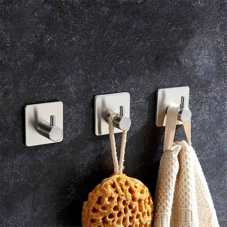 Stainless Steel Cylinder Hanger Bathroom Non-perforated Storage Clothes Hook, Size:14mm (Silver) by bashfashion