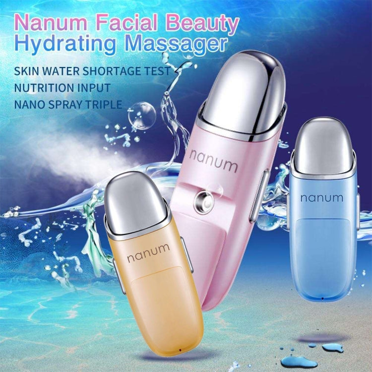 Nanum Facial Beauty Hydrating Massager Mini Skin Care Water Spraying Misting Humidifier / Automatic Alcohol Sprayer(Blue) by bashfashion
