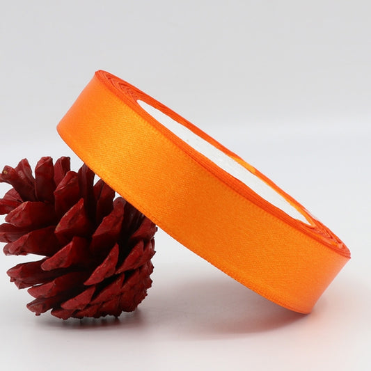 5 Volumes Color Satin Ribbons Handmade DIY Wedding Cake Decoration Holiday Gift Packages , Size: 22m x 2cm(Orange) by bashfashion