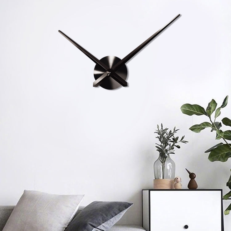 Creative DIY Stainless Steel Wall Clock Home Office Decoration (Black) by bashfashion