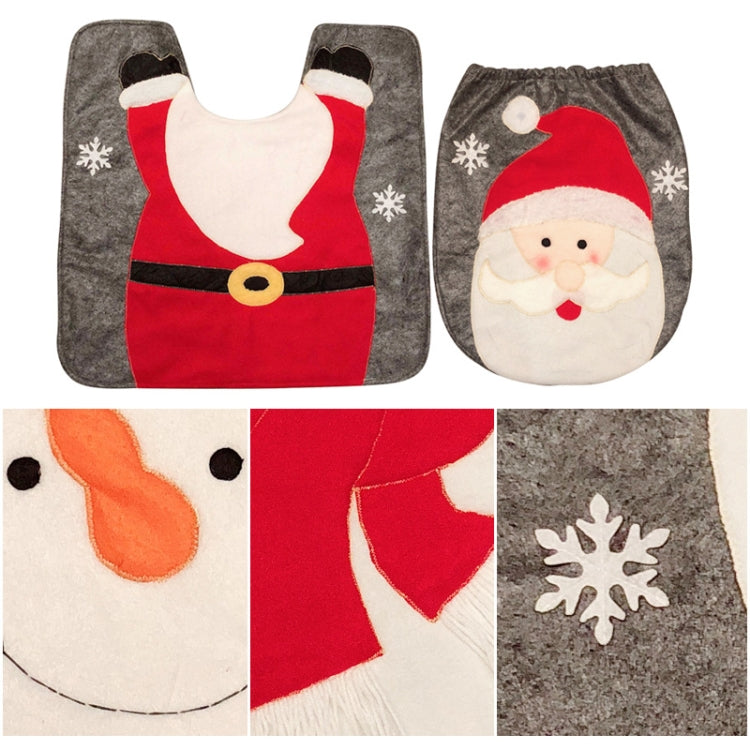 2 in 1 Elk Christmas Decoration Toilet Set by bashfashion