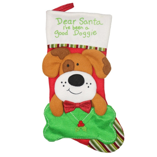 CX20224 Dog Pattern Christmas Sock Gift Bag Christmas Tree Pendant Decoration by bashfashion