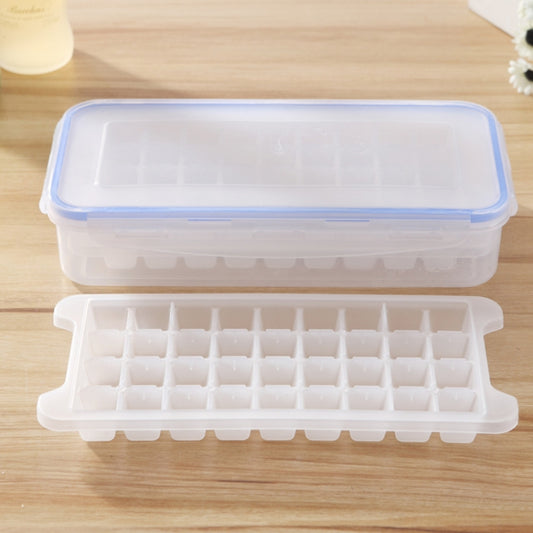 Small Square Ice Mold Trays Multi-layer Mold with Cover Ice Storage Box, 2 Layers by bashfashion