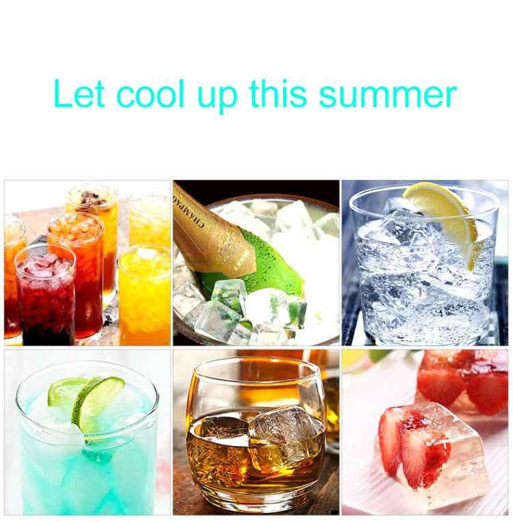 Small Square Ice Mold Trays Multi-layer Mold with Cover Ice Storage Box, 2 Layers by bashfashion