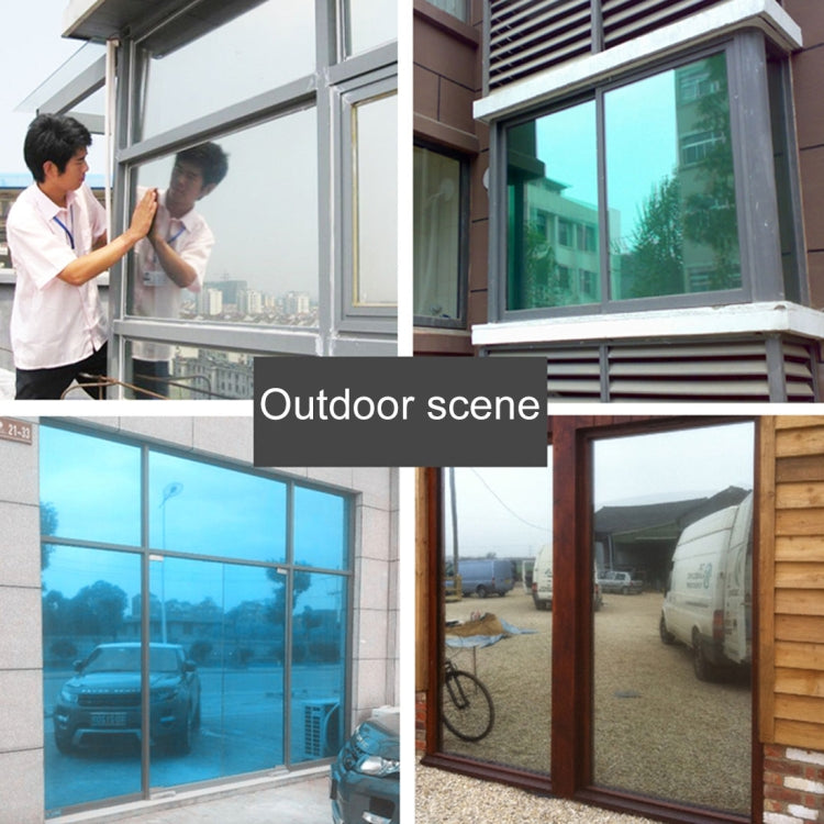 UV Reflective One Way Privacy Decoration Glass Window Film Sticker, Width: 100cm, Length: 1m(Silver) by bashfashion