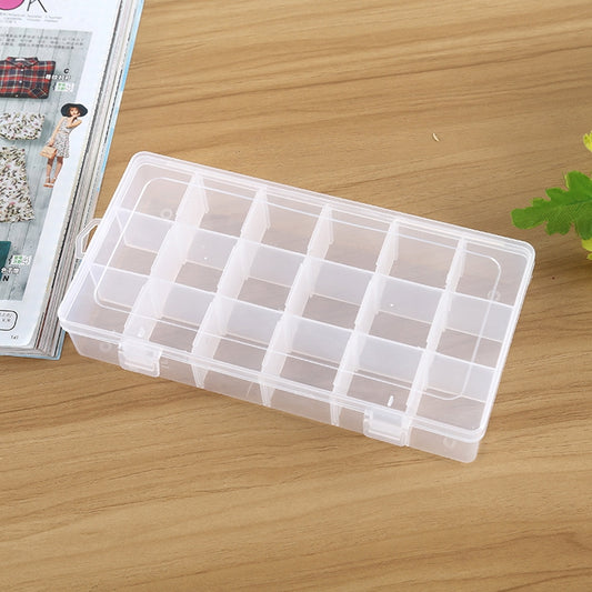 Plastic Organizer Container Storage Box 18 Slots Removable Grid Compartment for Jewelry Earring Fishing Hook Small Accessories by bashfashion