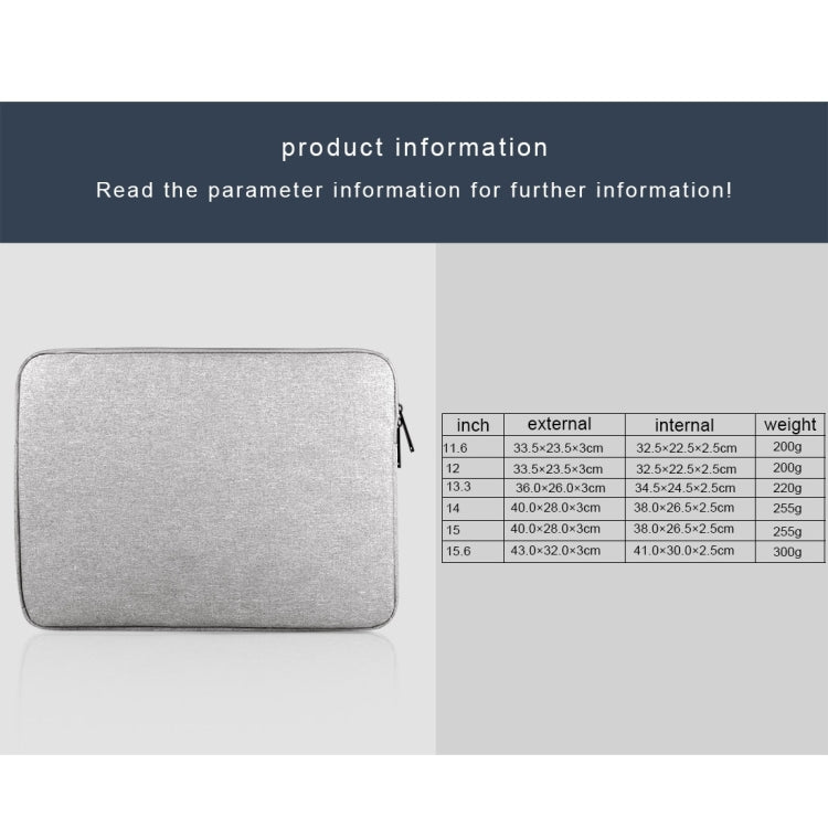 For 15.6 inch and Below Universal Oxford Cloth Business Inner Package Laptop Tablet Bag(Dark Gray) by bashfashion