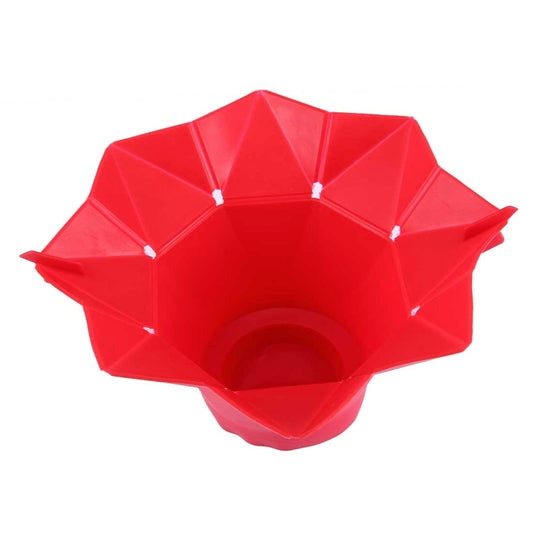 2 PCS Creative Foldable Silicone Microwave Popcorn Maker(Red) by bashfashion