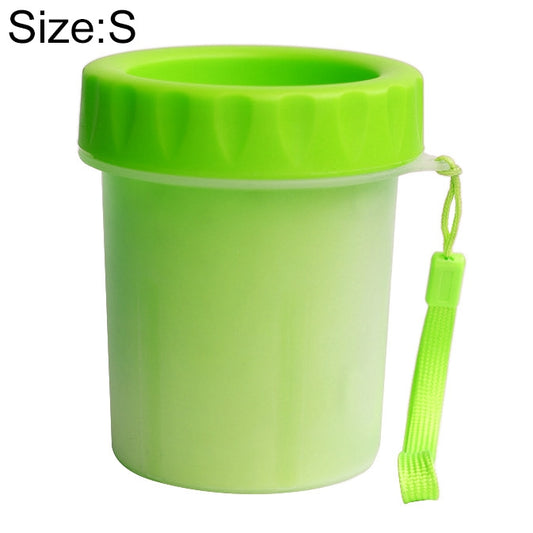 Pet Antiseptic Products Silicone Wash Feet Cleaning Cup Size: S(Green) by bashfashion