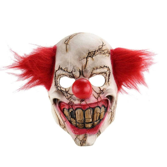 Halloween Festival Party Latex Bald Clown Frightened Mask by bashfashion