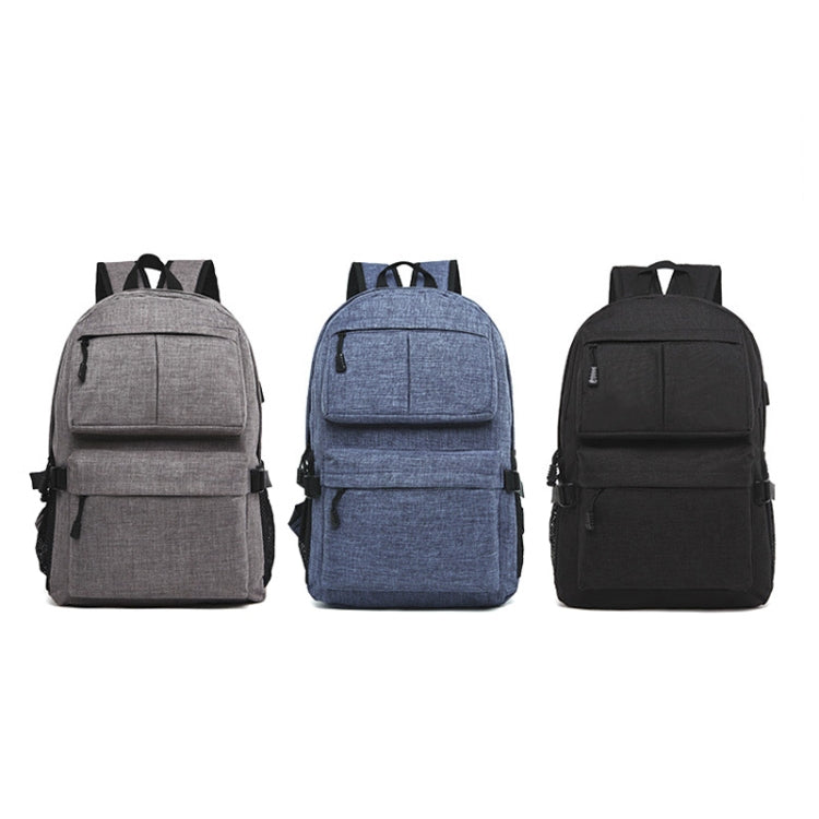 Universal Multi-Function Oxford Cloth Laptop Shoulders Bag Backpack with External USB Charging Port, Size: 46x32x12cm, For 15.6 inch and Below Macbook, Samsung, Lenovo, Sony, DELL Alienware, CHUWI, ASUS, HP(Black) by bashfashion