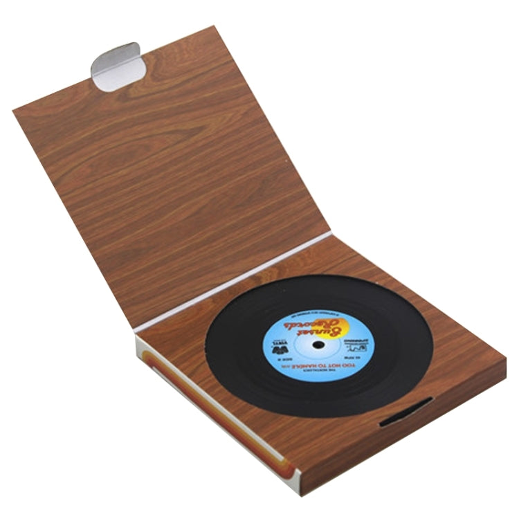 6 PCS/Set Retro Black Vinyl CD Record Drink Coasters Home Table Cup Mat Decor Coffee Drink Placemat Tableware Spinning, Diameter: 10.7cm by bashfashion