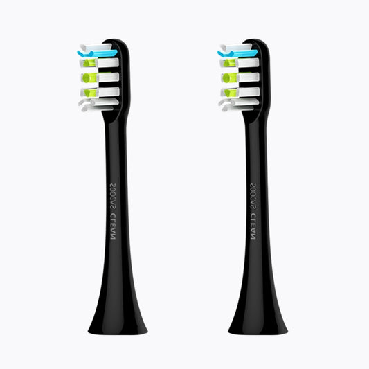 2 PCS Original Xiaomi Youpin General Cleaning Replacement Brush Heads for Xiaomi Soocare Sonic Electric Toothbrush (HC7711W)(Black) by Xiaomi