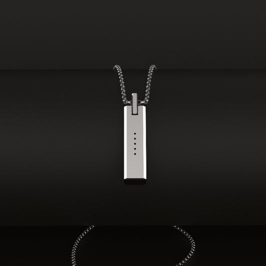 Mijobs Metal Screwless Magnetic Pendant Necklace for Fitbit Flex 2, Host not Included(Silver) by bashfashion