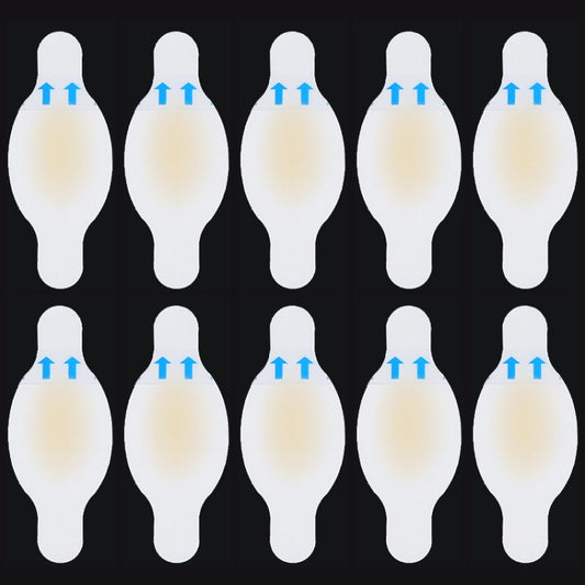 10 PCS Foot Care Skin Hydrogel Analgesic Plaster Blisters Slip Heel Protector Size: 28x69cm by bashfashion