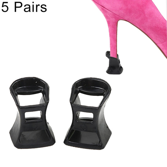 5 Pairs Hard Wearing Anti-slip PVC StoppersShoes High Heel Cover Protectors, Size: M ,Random Color Delivery by bashfashion