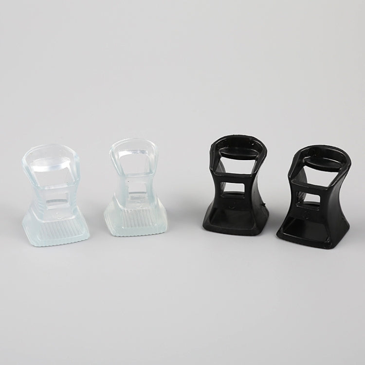 5 Pairs Hard Wearing Anti-slip PVC StoppersShoes High Heel Cover Protectors, Size: L ,Random Color Delivery by bashfashion